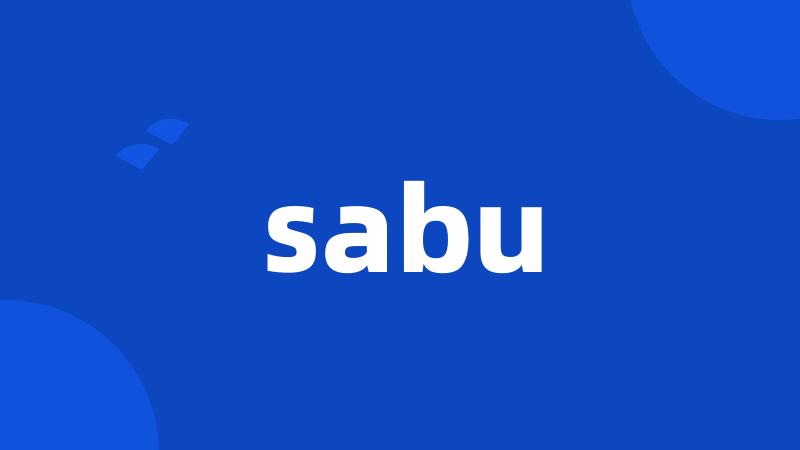 sabu