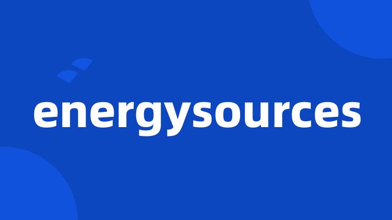 energysources