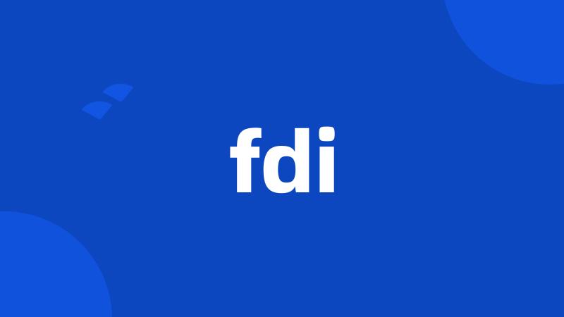 fdi