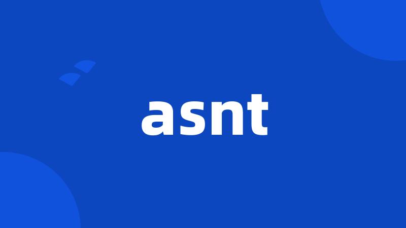 asnt