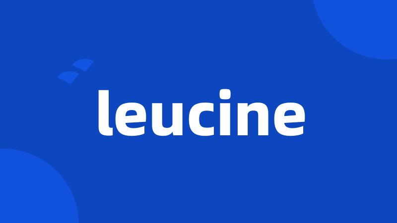 leucine