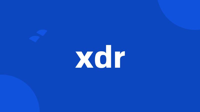 xdr