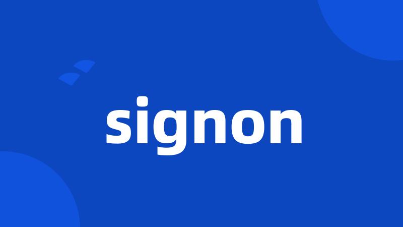 signon