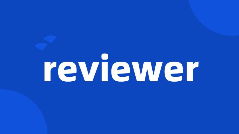 reviewer