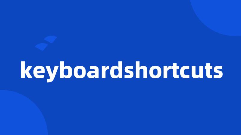 keyboardshortcuts