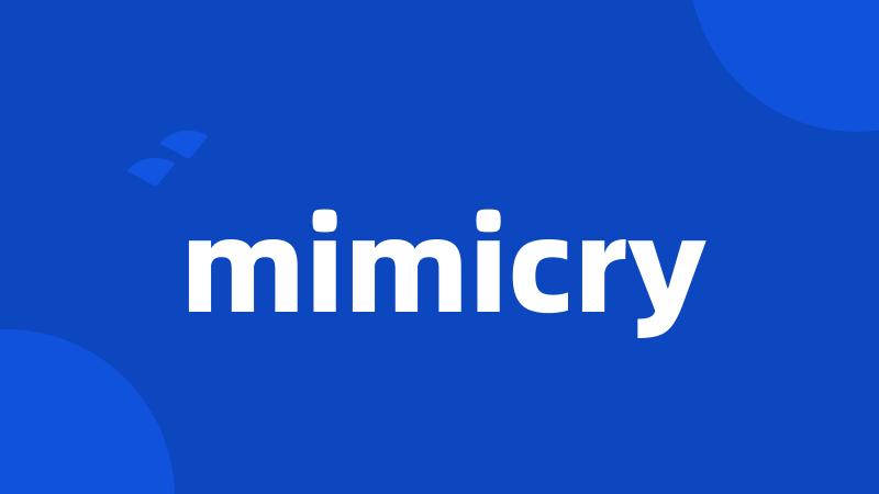 mimicry