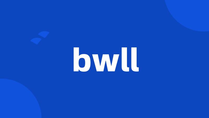 bwll