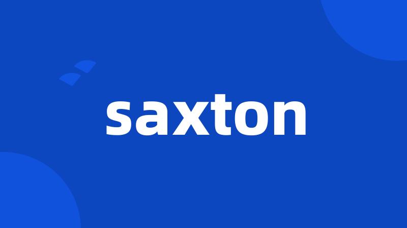 saxton