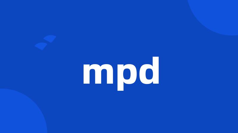 mpd