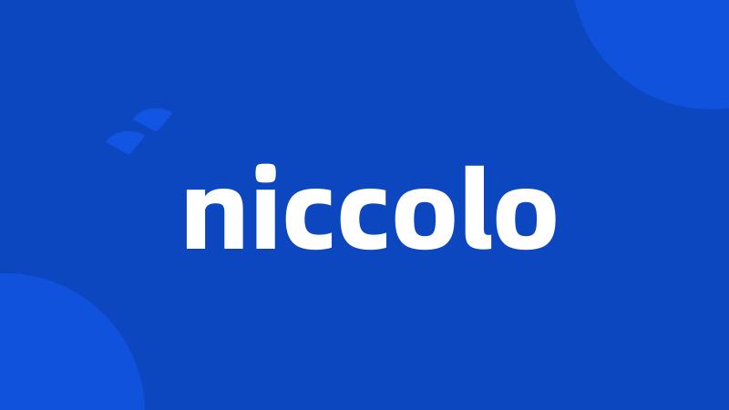 niccolo