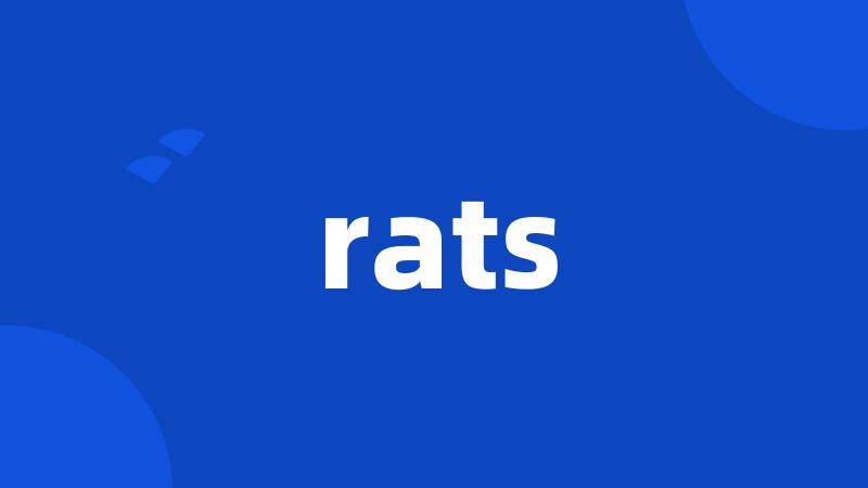 rats