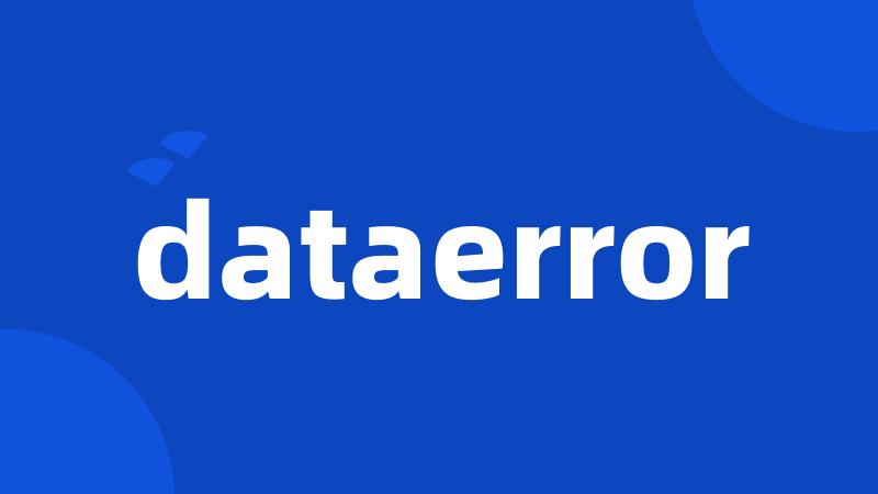 dataerror