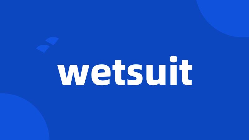 wetsuit