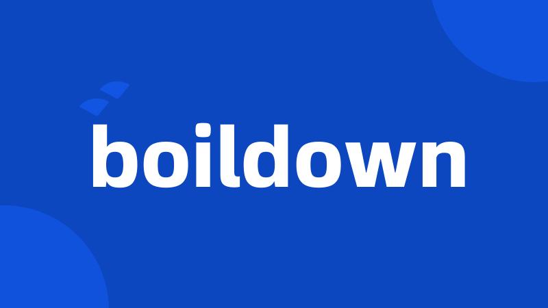 boildown