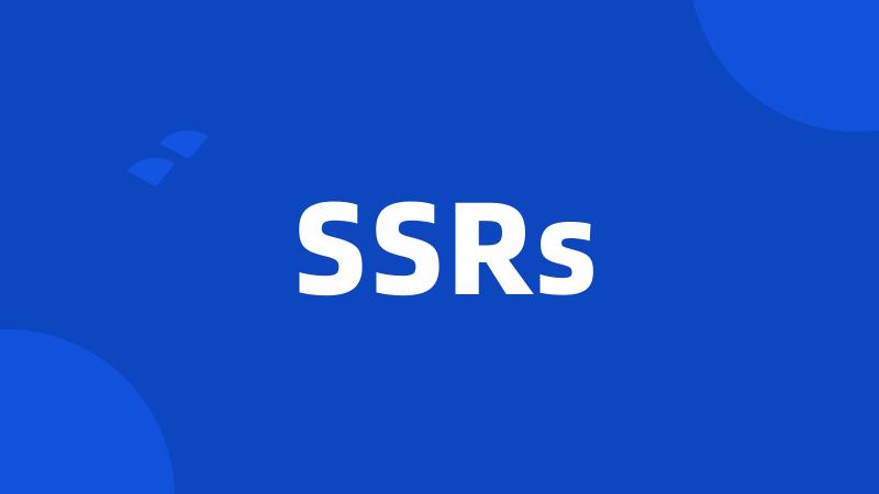 SSRs