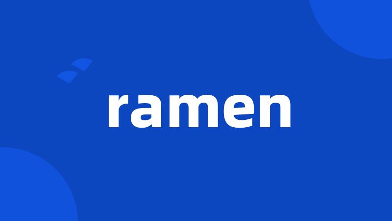 ramen