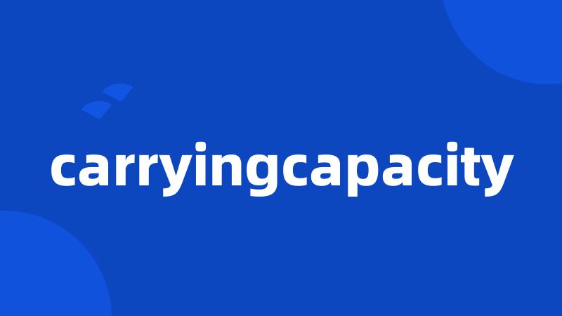 carryingcapacity