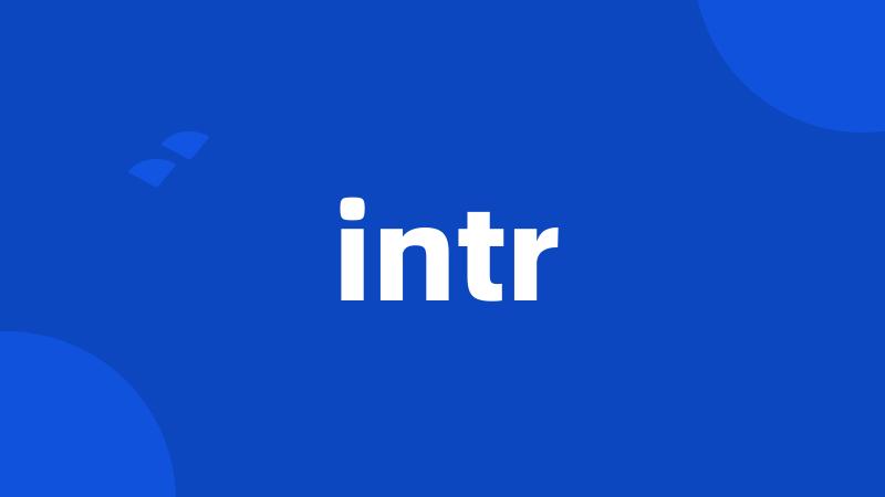 intr