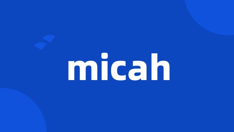 micah