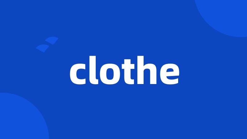 clothe