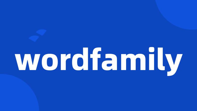 wordfamily