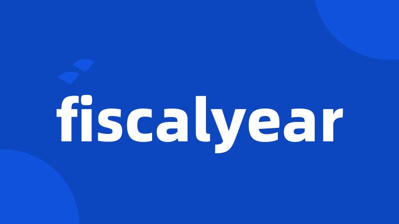 fiscalyear