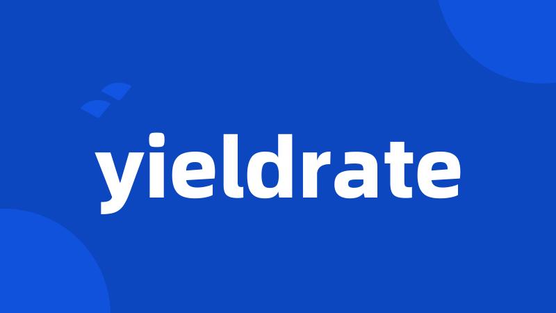 yieldrate