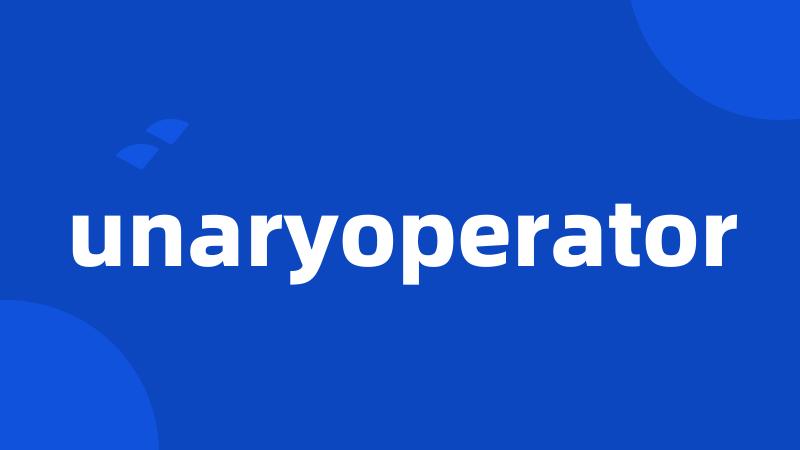 unaryoperator