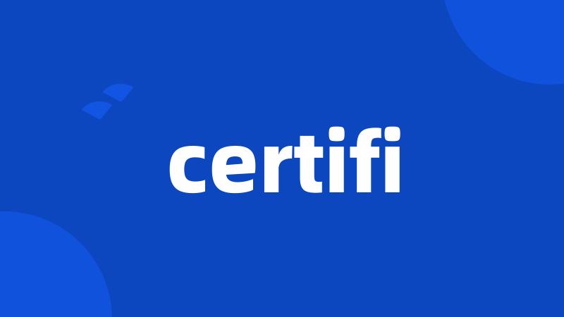 certifi