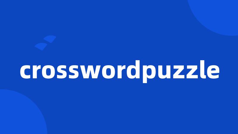 crosswordpuzzle