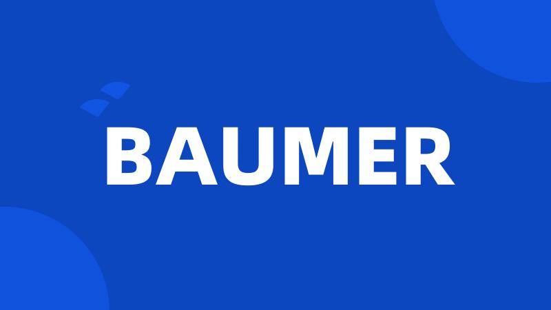 BAUMER