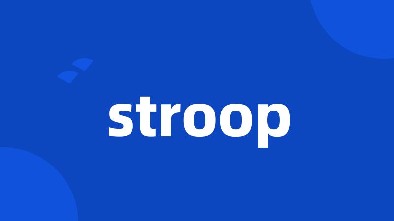 stroop