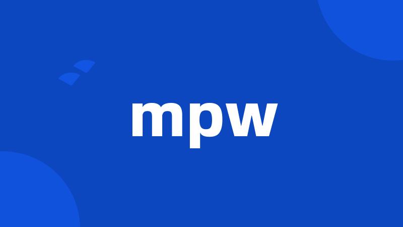 mpw