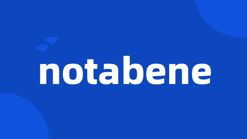 notabene