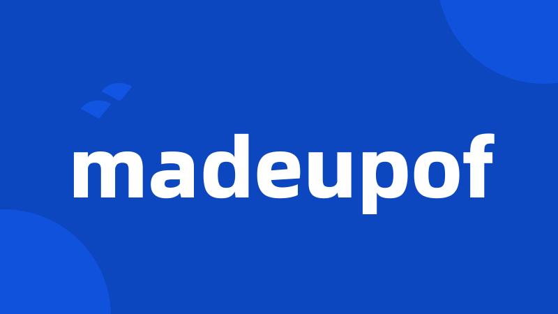 madeupof