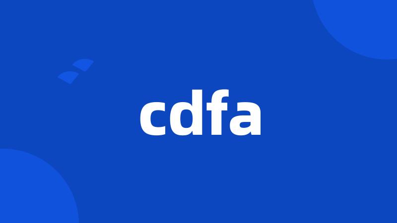 cdfa