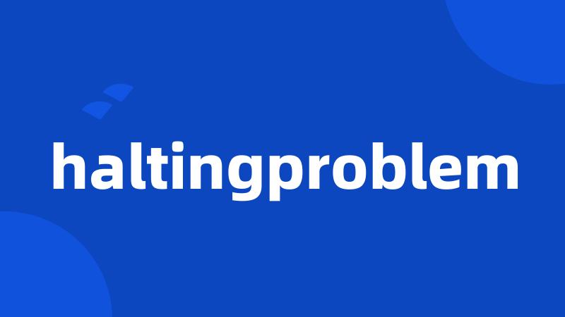 haltingproblem