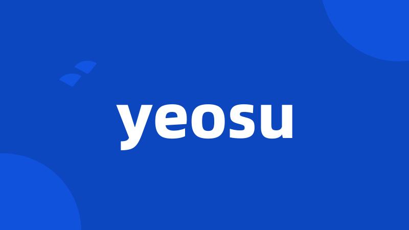 yeosu