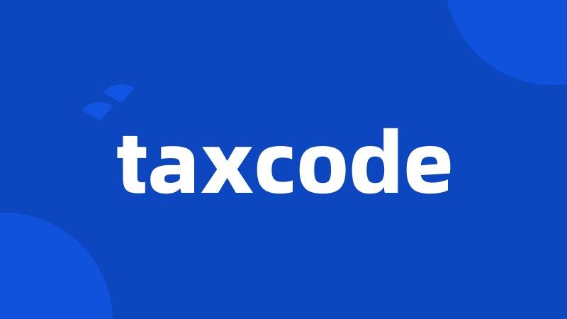 taxcode