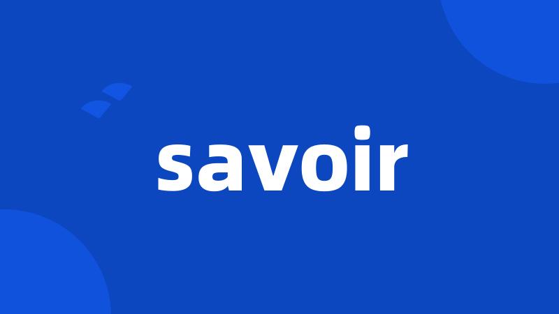 savoir