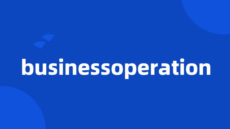 businessoperation