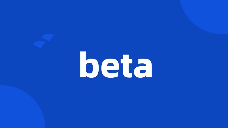 beta