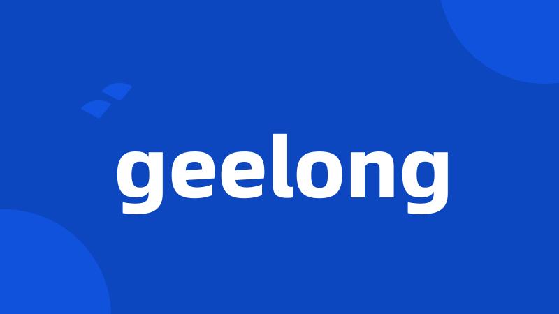 geelong