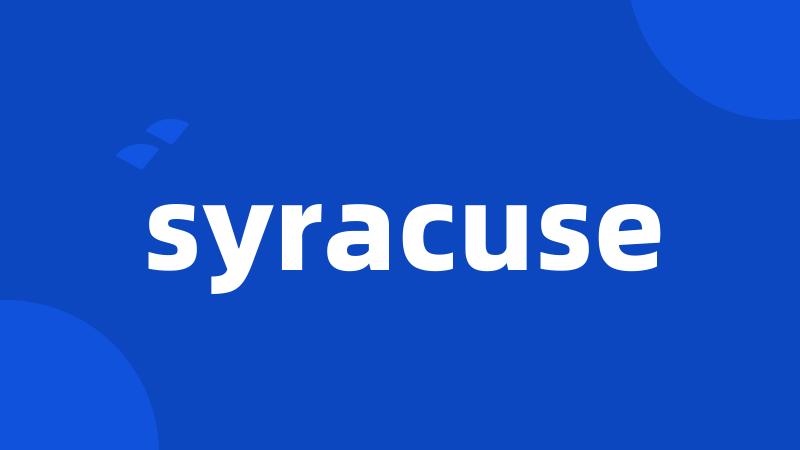 syracuse