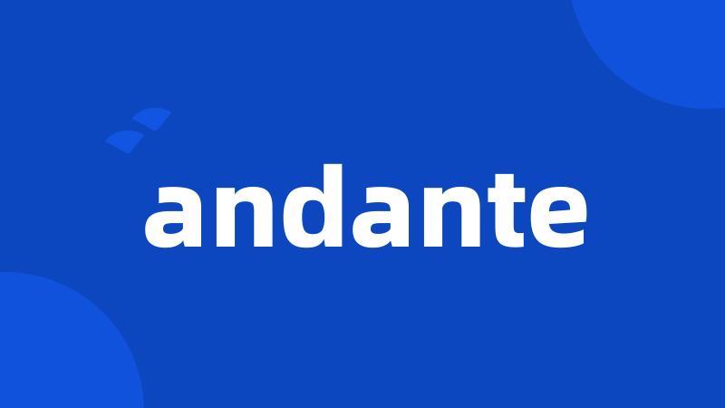 andante