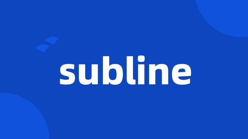 subline