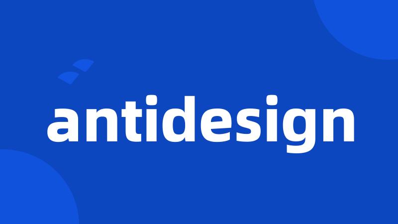 antidesign