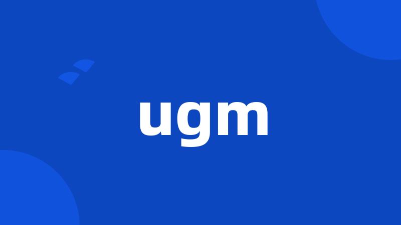 ugm