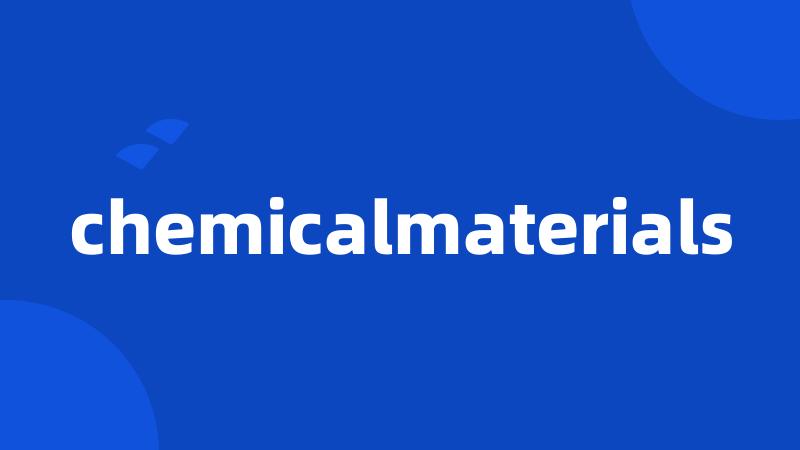 chemicalmaterials