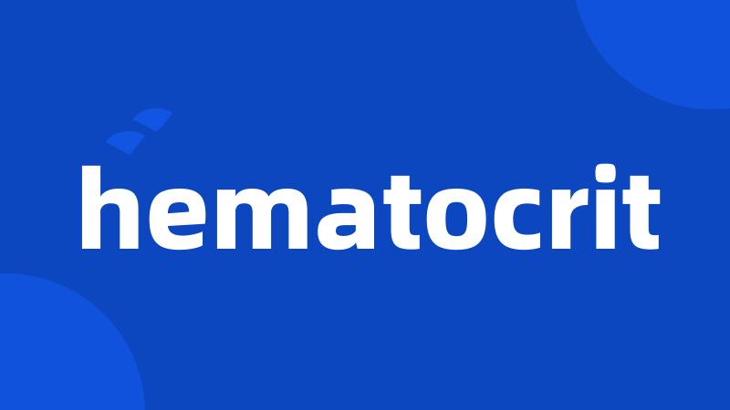 hematocrit